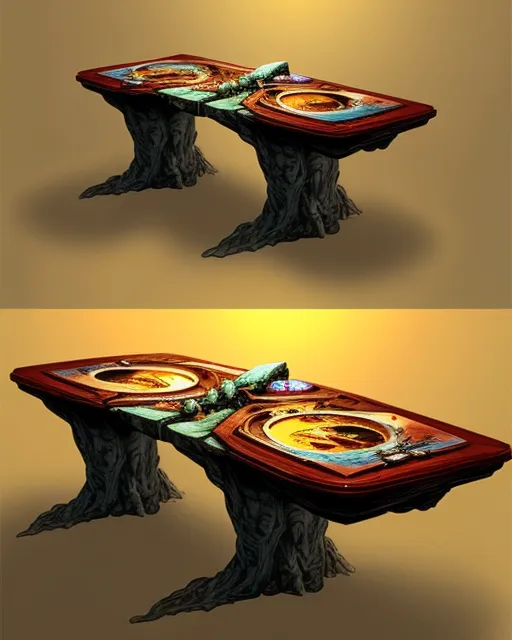 Living table, concept art, art - Free AI Photo Generator - starryai