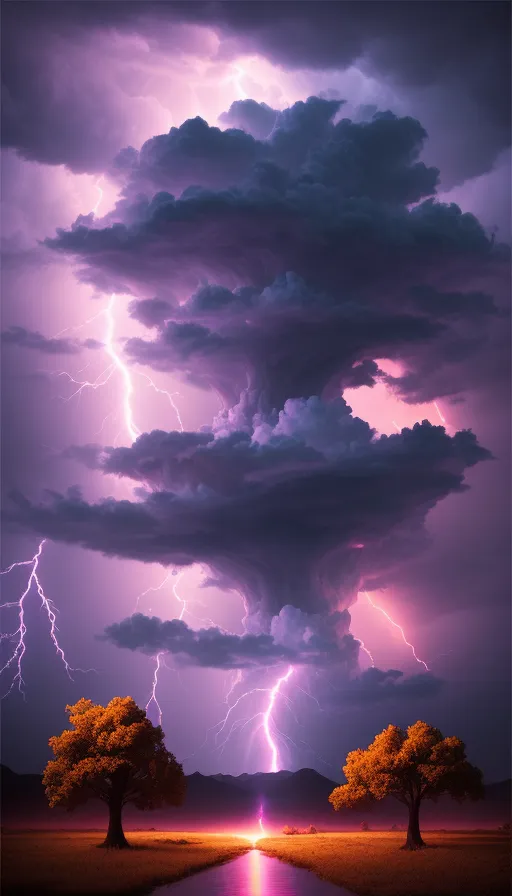 extremely Complex RAINBOW storm - Free AI Photo Generator - starryai