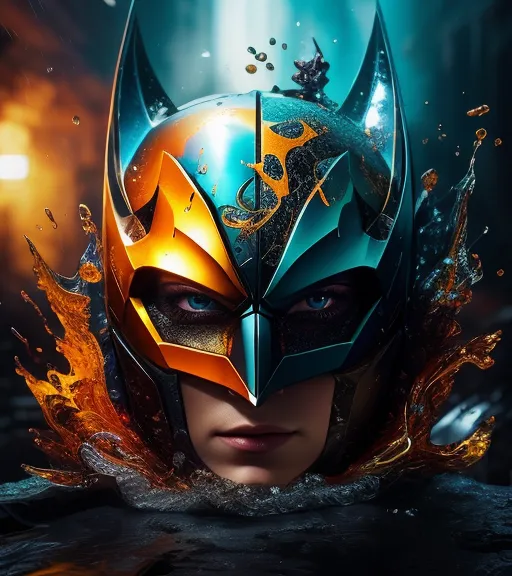 splash art, a liquid portrait - Free AI Photo Generator - starryai