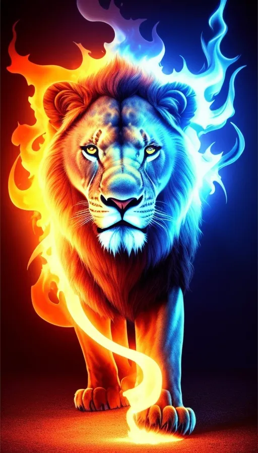 Fire Lion wallpaper by ramasubramani  Download on ZEDGE  1704