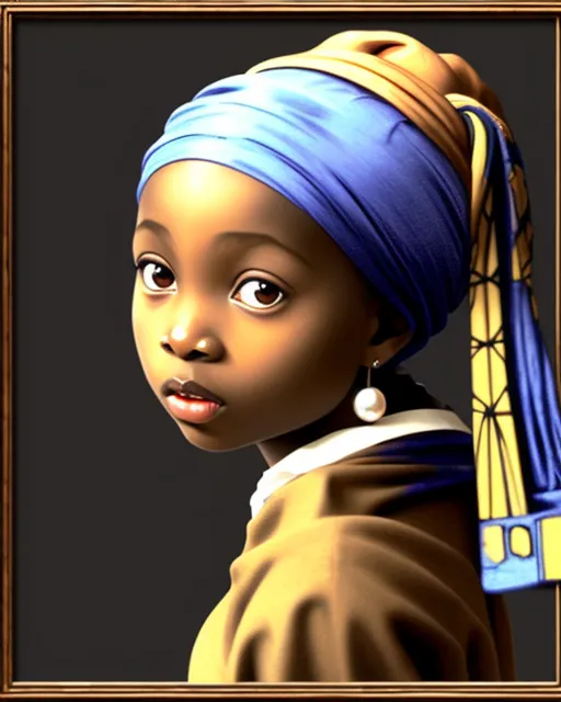 Girl Pearl Earring #2 - Ai Photo Generator - Starryai