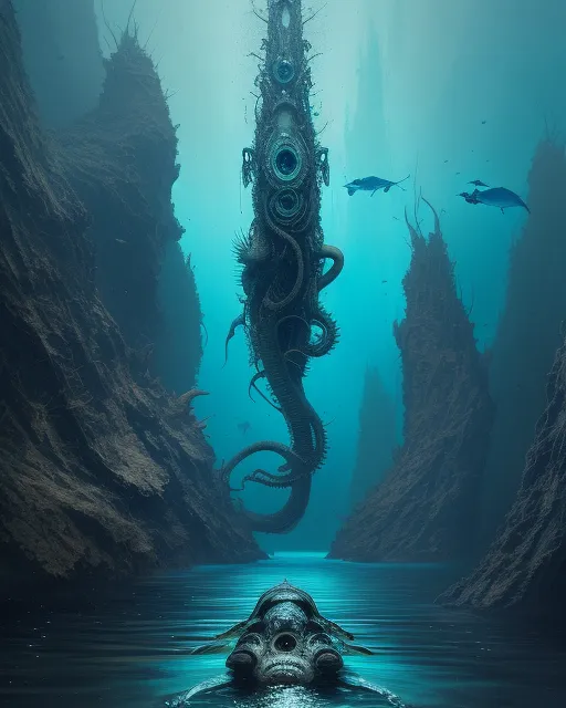 A surreal underwater world style - Free AI Photo Generator - starryai