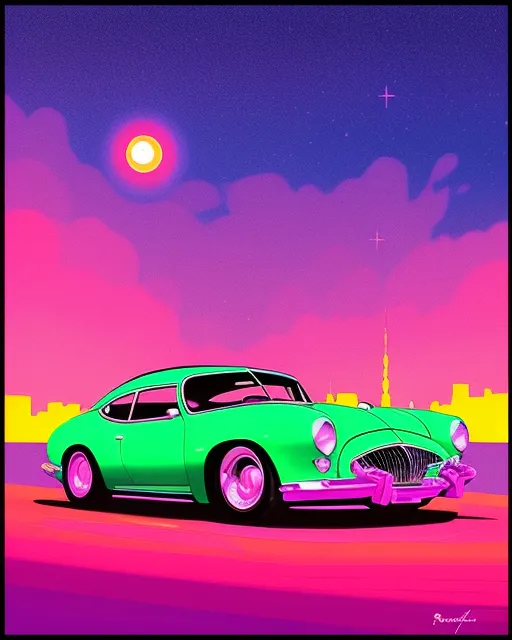 ♦🎀✨🌙🌌💚, Classic Cars photography,  synthwave painting,  sunset city,  digital illustration,  extreme detail,  digital art,  4k,  ultra hd, pawtrait,  beautiful pet portrait,  hd photography,  hyperrealism, beautiful city at night,  long exposure city at night photography,  full-color,  urban street photography,  nightlife,  synthwave,  cityscape,  hd photography,  digital art,  4k, fauvism landscape,  vibrant,  detailed,  expressionist landscape,  hd landscape art,  hyperrealism,  fine art, game art, fantasy art, josan gonzalez, johan grenier, hyperrealism, trending on artstation