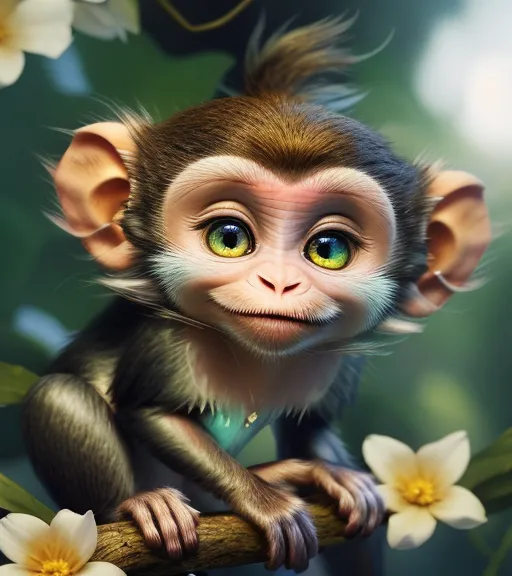 100+ Monkey AI Generated Images - starryai