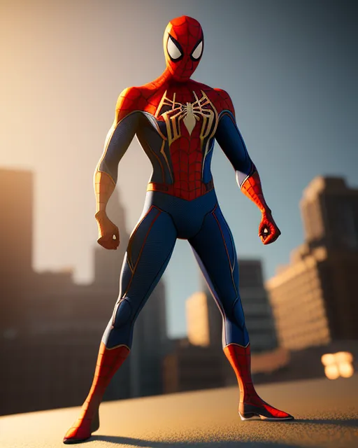 Spider-Man ,golden hour, 