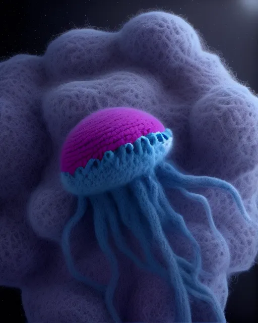 Starry eyed jellyfish void space - Free AI Photo Generator - starryai