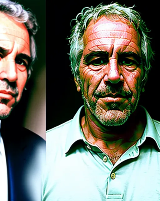 Jeffrey Epstein a scary evil demon him - AI Photo Generator - starryai