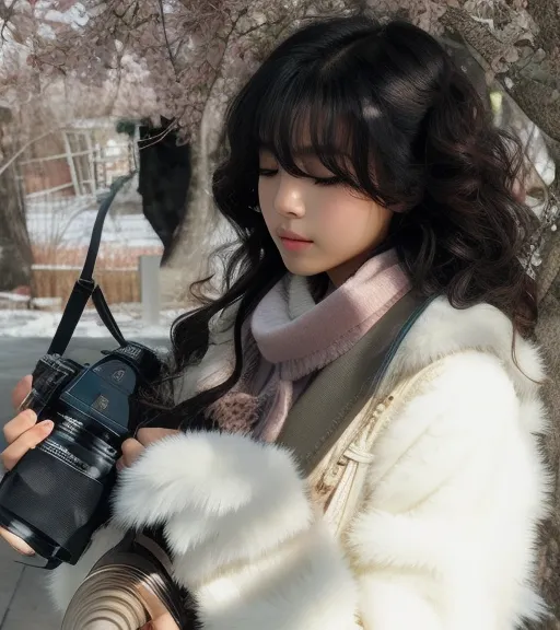 Aesthetic Girl Taking Pictures 