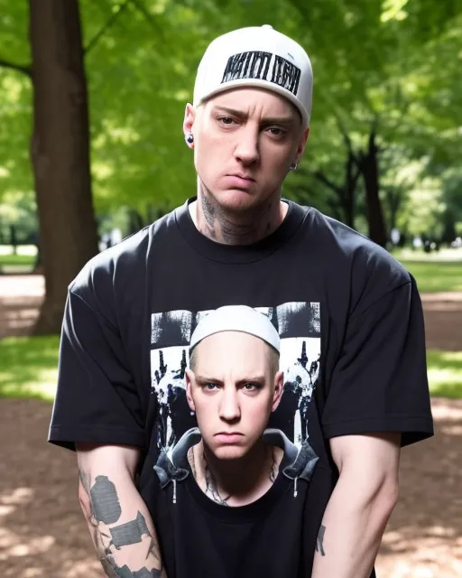 Eminem in a park