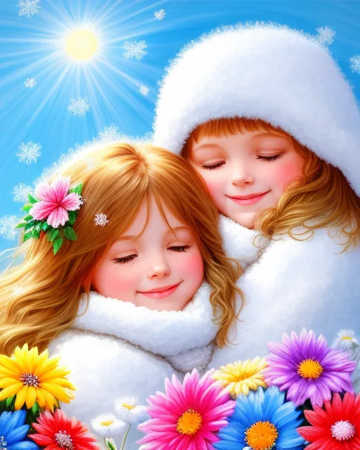 Flowery cozy mother nature, love - Free AI Photo Generator - starryai
