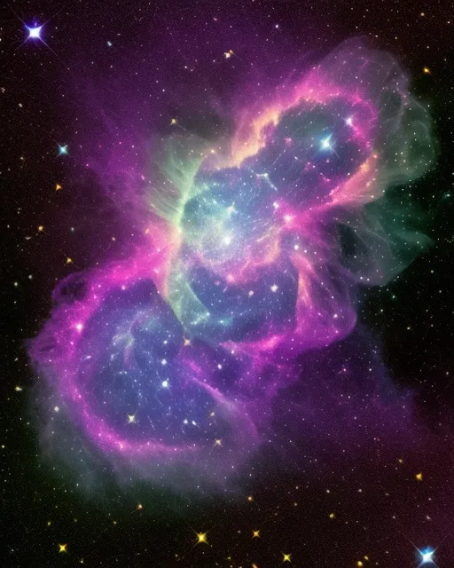 Lyra cosmic space nebula - Free AI Photo Generator - starryai