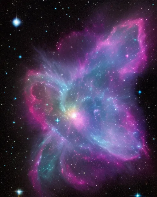 Lyra cosmic space nebula - Free AI Photo Generator - starryai