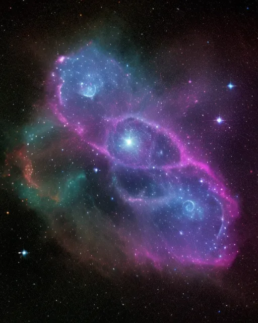 Lyra cosmic space nebula - Free AI Photo Generator - starryai
