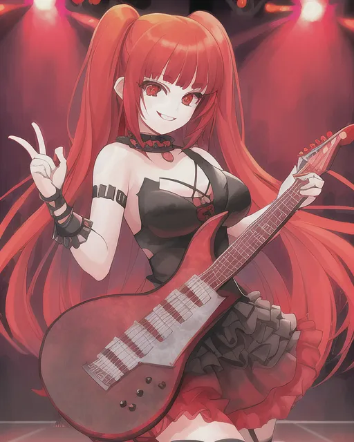 Rocker Anime Girl - Etsy