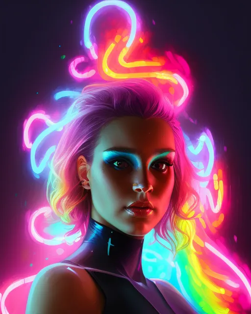 Neon V2 - Free AI Photo Generator - starryai