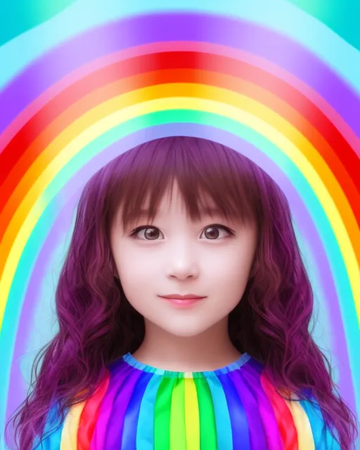 4d rainbow girl