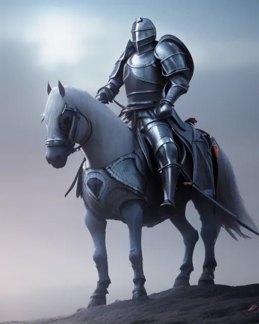 Knight shining armor - Free AI Photo Generator - starryai