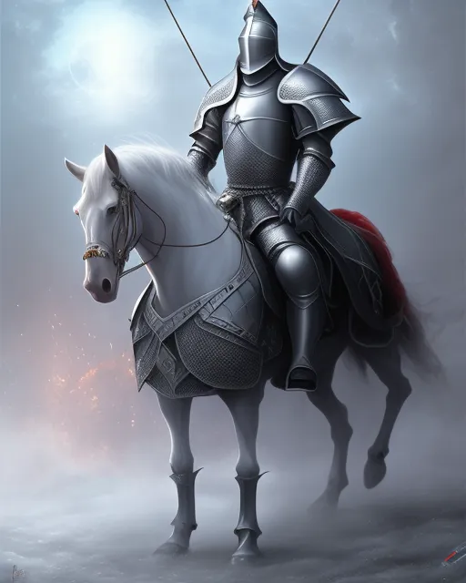 Knight shining armor - Free AI Photo Generator - starryai
