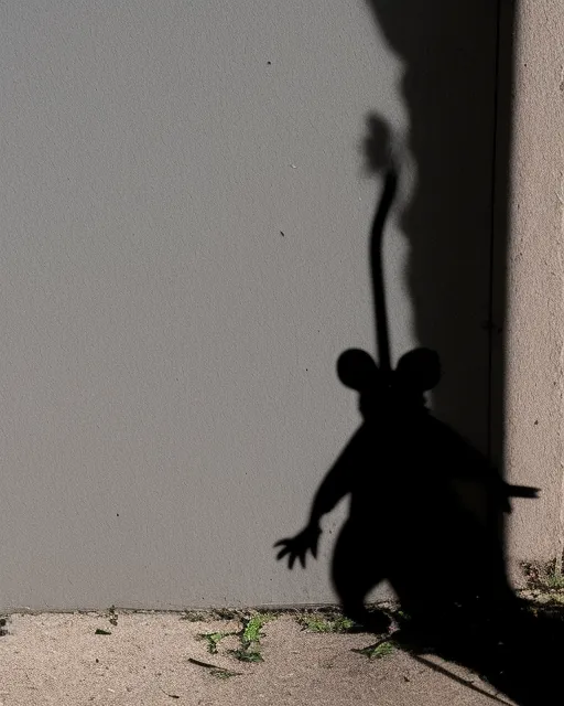 Old building rats shadow - AI Photo Generator - starryai