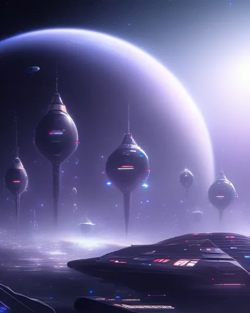 Futuristic Space Station City - Free AI Photo Generator - starryai