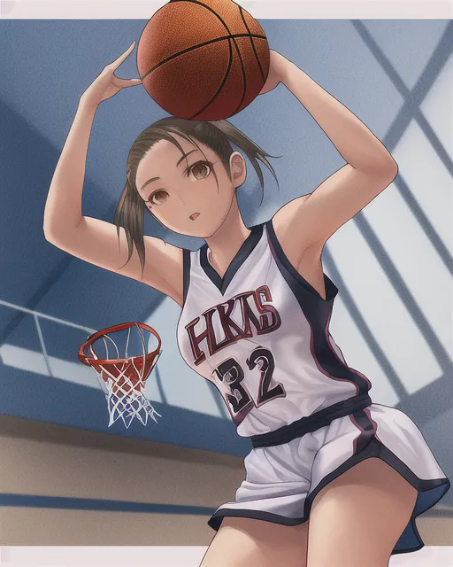 A basketball player girl 