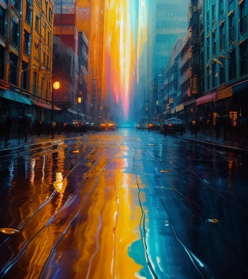Rainy days - Free AI Photo Generator - starryai