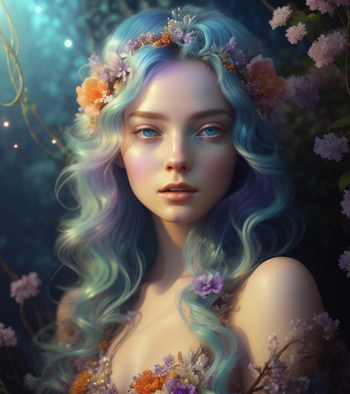 Adorable (Geode Goddess) Photo Artwork - AI Photo Generator - starryai