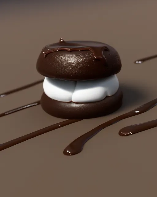 Chocolate dipped marshmallows 