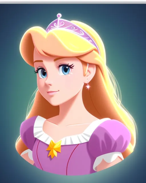 Premium AI Image  A cartoon of a princess from disney's princess aurora.