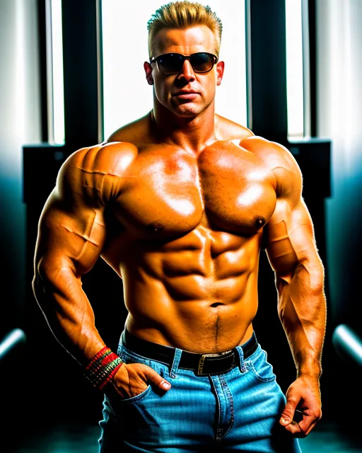 Super Buff Duke Nukem - Free AI Photo Generator - starryai