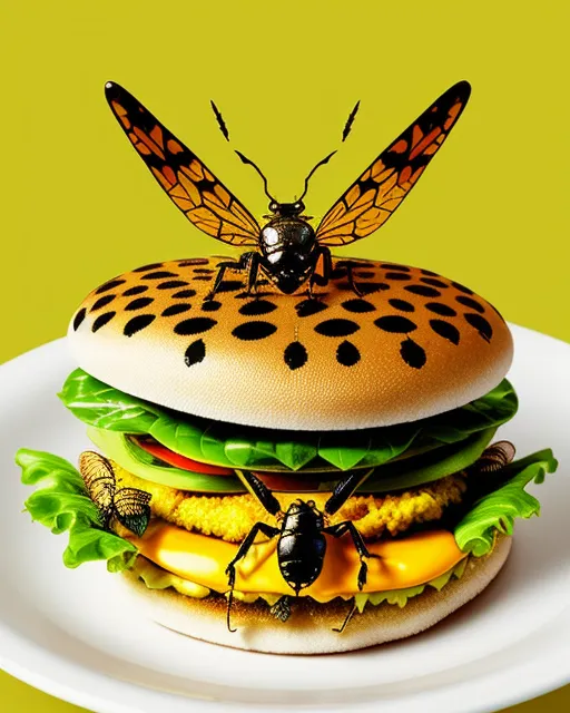 Insect fast food - Free AI Photo Generator - starryai
