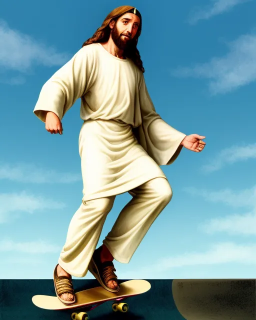 Skateboarding Jesus 