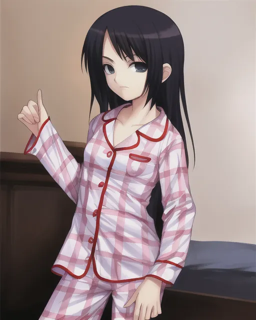 Anime girl wearing discount pajamas