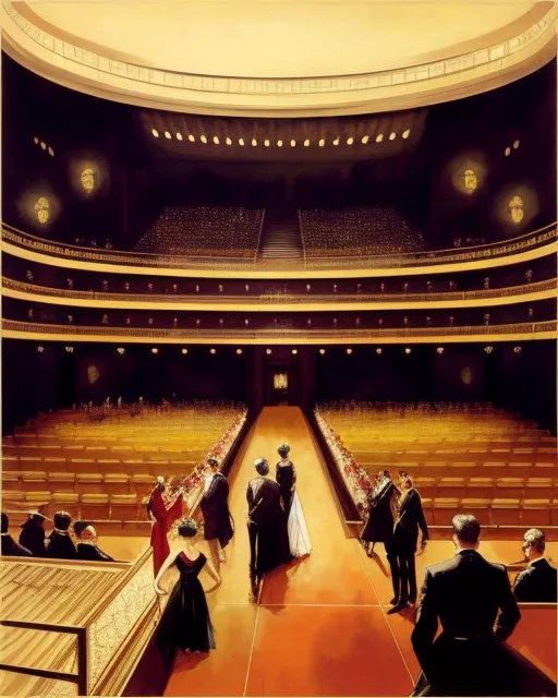 Before The Doors Open At The Metropolitan Opera,1955