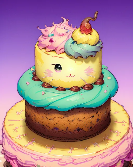 Cake Creature Thanks You Visiting - Free AI Photo Generator - starryai