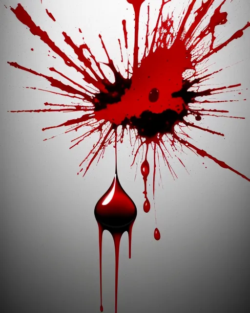 Abstract, Drop of blood!! 