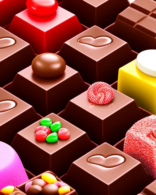Talking candy, chocolate, 8k, - Free AI Photo Generator - starryai