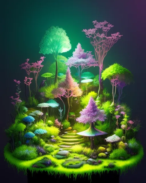 Mini fantasy forest - Free AI Photo Generator - starryai