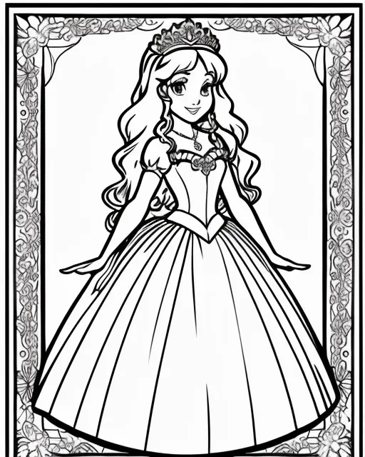disney princess cuties coloring pages