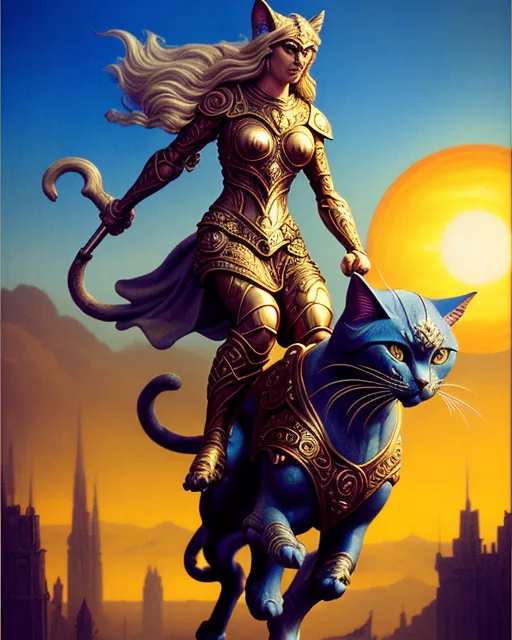 Freya Riding Wolf Norse Goddess Freya riding evil - Free AI Photo Generator - starryai