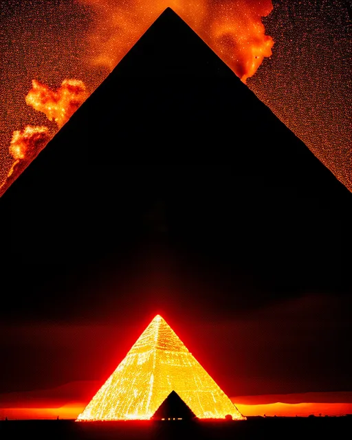 great Black pyramid actually - Free AI Photo Generator - starryai