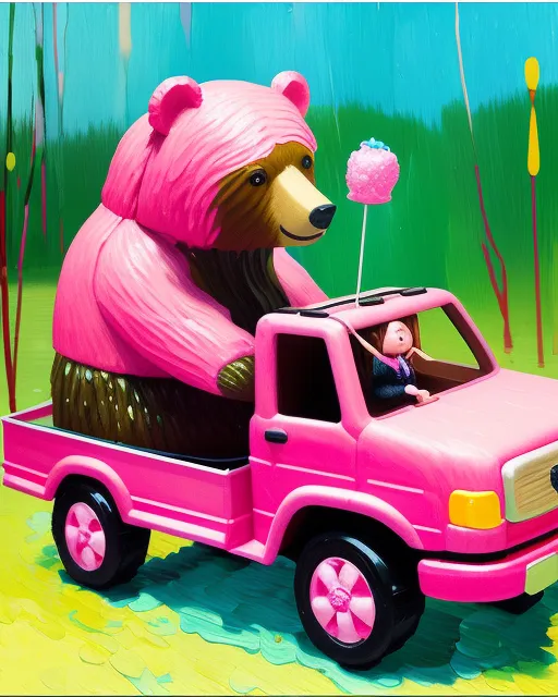 Barbie pink online truck