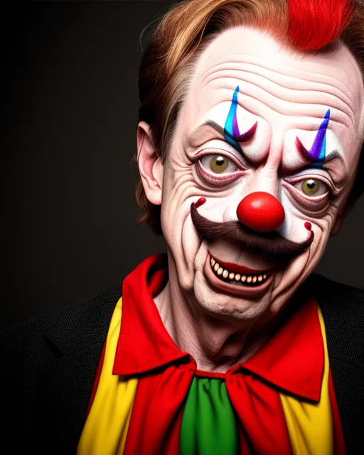 Steve Buscemi Clown AI Photo Generator starryai