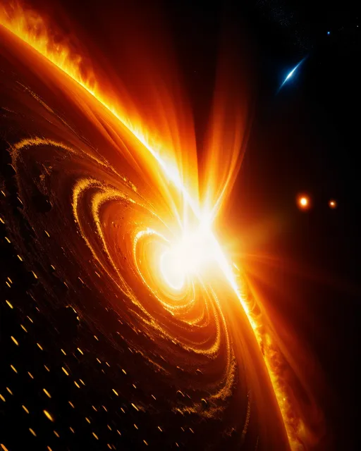 Supermassive black hole - Free AI Photo Generator - starryai