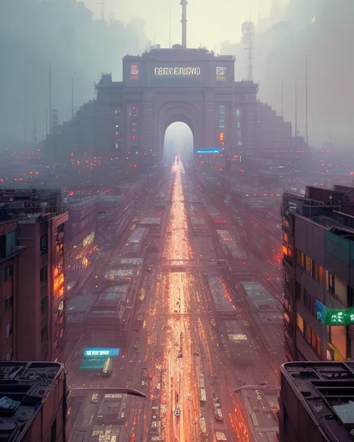 Height capitalist distopia, large - Free AI Photo Generator - starryai