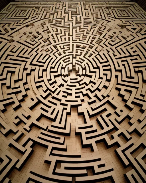 Labyrinth , hyper detailed