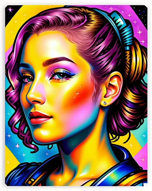 Fantasy pop art portraits - AI Photo Generator - starryai