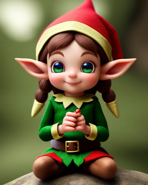 Cute elf! Adorable, photo realism, intricate details, 8k resolution 