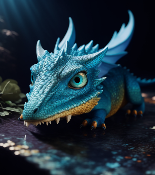 blue dragon heads