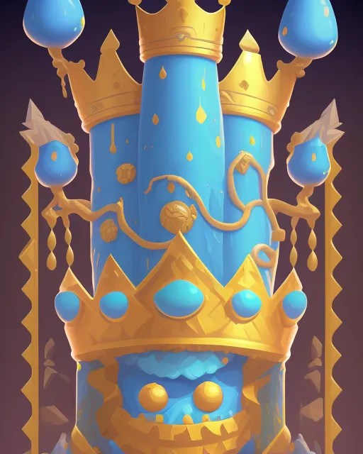 King slime (inspired by Terraria) looks like Cookie Monster